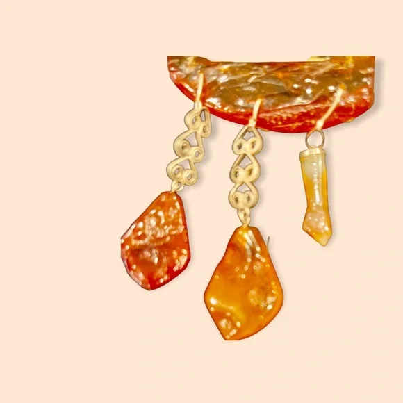 SPECTACULAR PIECE OF VINTAGE AMBER - Picture 12 of 16